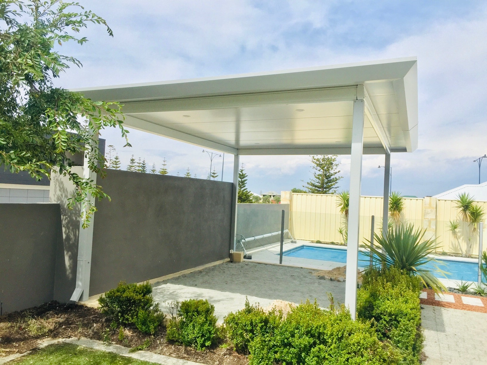 Freestanding Flat Roof Patio