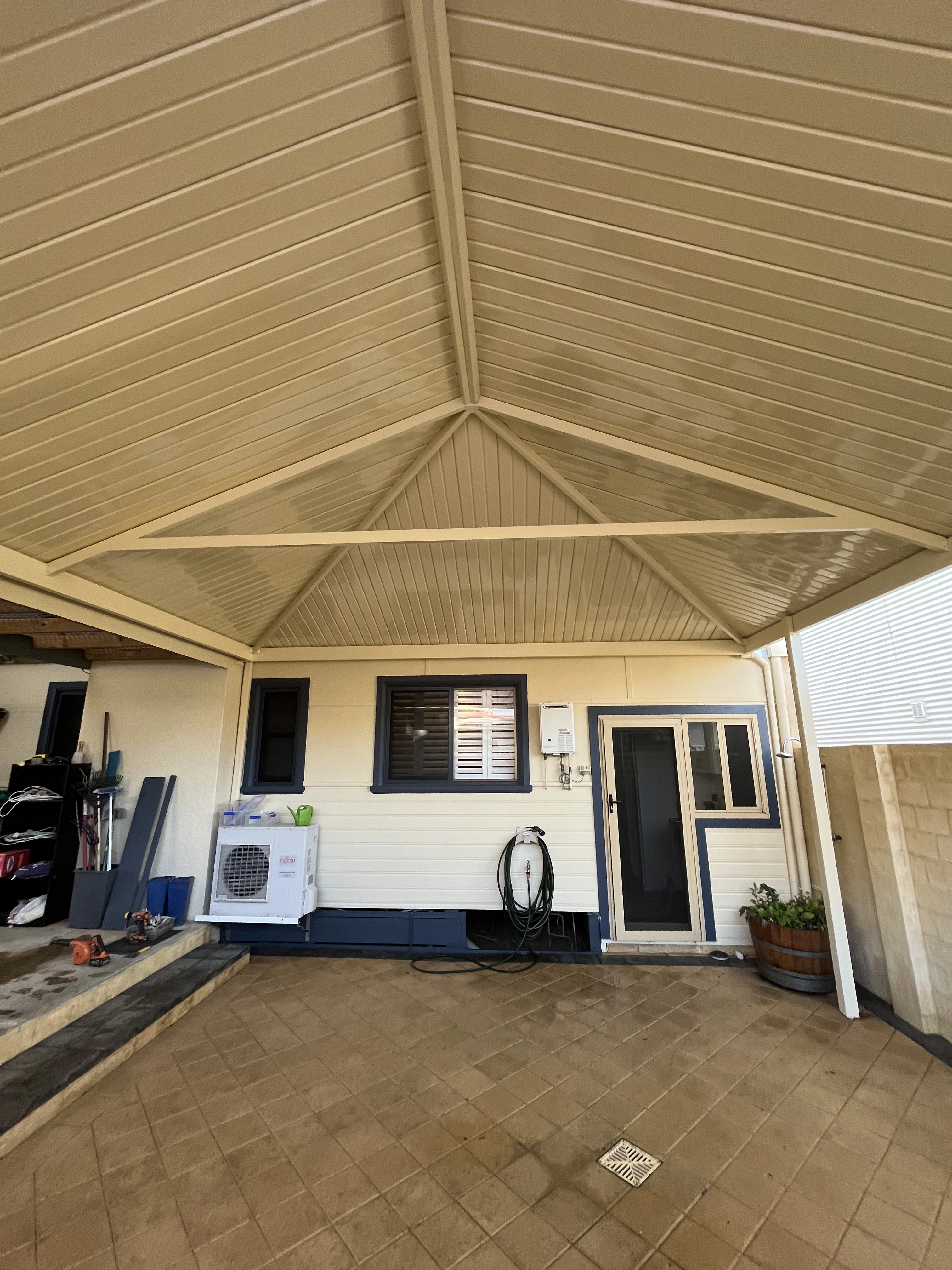 White Gum Valley Gable Patio With Hip Ends