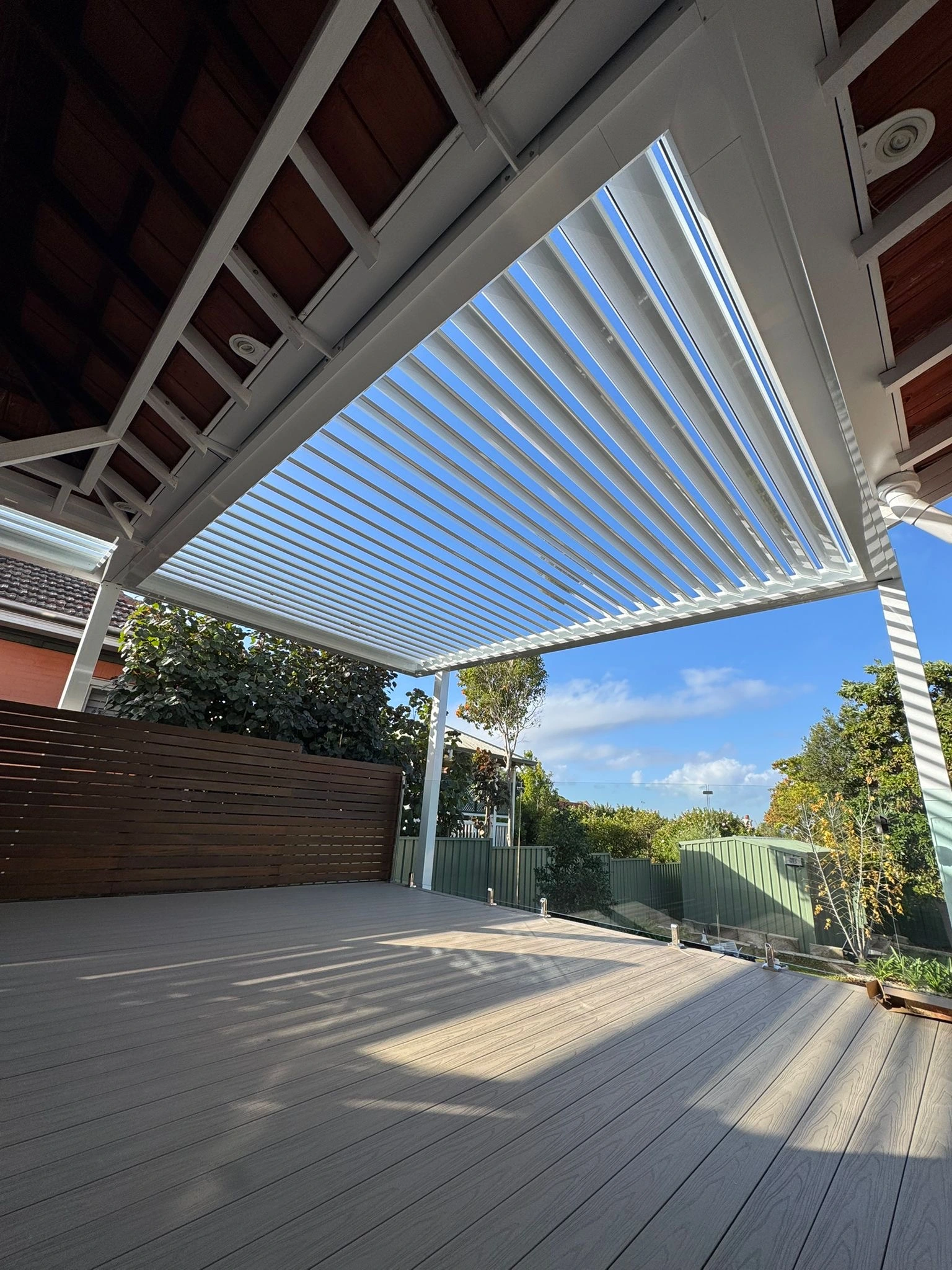 Nedlands Lumex Double Bank Louvre Roof Patio
